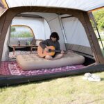 MATERAC DMUCHANY JEDNOOSOBOWY Z POMPKĄ ELEKTRYCZNĄ AKUMULATOR - KEMPINGOWY - obrazek 3