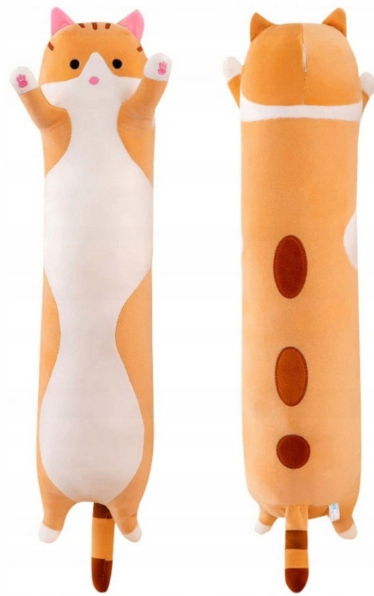 ea6c03c7-e0c2-4705-94eb-92364f690b33.jpeg Długi Kotek Maskotka Poduszka Pluszak Kot 70cm XXL - obrazek 1