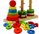 PIRAMIDKA PIRAMIDA WIEŻA SORTER UKŁADANKA - obrazek 2