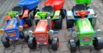 TRAKTOR NA PEDAŁY+PRZYCZEPA +PAS NAR+KASK +SZPADEL - obrazek 9