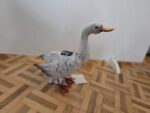 Figurka ogrodowa KACZKA Metalowa LED SOLAR 30 cm PTAK RZEŻBA do Ogrodu - obrazek 6
