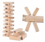 Gra zręcznościowa JENGA 54 elementy 5 lat KLOCKI DREWNIANE - obrazek 2