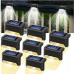 8 Szt WODOODPORNA LAMPA SOLARNA OGRODOWA schody it - obrazek 2