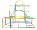 Klocki konstrukcyjne rurki słomki konstrukcyjne patyczki 800 el Straws - obrazek 4