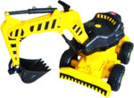 MEGA WIELKA KOPARKA JEŻDZIK + KASK +PRZYCZEPKA - obrazek 8