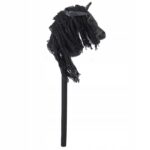 KOŃ NA KIJU ZABAWKA GŁOWA KONIA HOBBY HORSE KONIK PREZENT DŹWIĘK CZARNY - obrazek 2