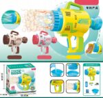 Maszyna do baniek Bazooka PISTOLET 49 otwory USB - obrazek 6