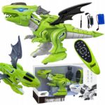 DINOZAUR STEROWANY ROBOT SMOK CHODZI RYCZY PILOT