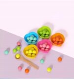 Trening MÓZGU Montessori Puzzle RYBKI KULKI - obrazek 3