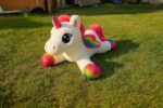 JEDNOROŻEC PLUSZOWY UNICORN MASKOTKA KOŃ BARDZO DUŻY biały - obrazek 2