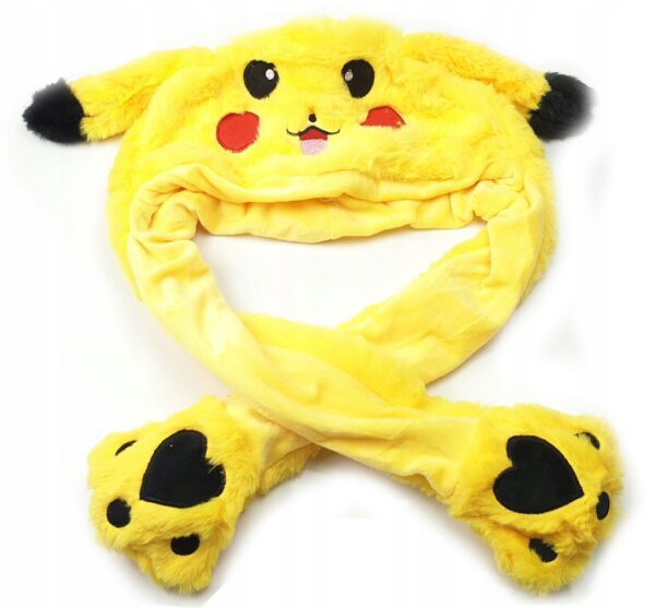Czapka z uszami Pikachu Panda z ruchomymi KRÓLIK