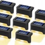 8 Szt WODOODPORNA LAMPA SOLARNA OGRODOWA schody it
