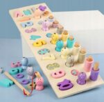 Trening MÓZGU Montessori Puzzle CYFERKI DREWNO - obrazek 5