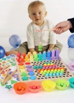 Trening MÓZGU Montessori RYBKI literki cyfry - obrazek 6