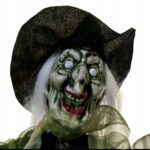 Halloween Strach NA Dekoracja Ogrodu SOLAR - DZWIĘK baba jaga - obrazek 6
