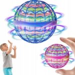 ZABAWKA LATAJĄCA KULA UFO ŚWIĘCACA PIŁKA USB STEROWANA DŁONIĄ NIEBIESKA