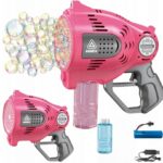 MASZYNA DO BANIEK BAZOOKA PISTOLET AKUMULATOR BAŃKI - AUTOMAT + PŁYN x 2