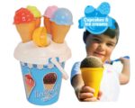 ZESTAW DO PIASKU foremki lody WIADERKO LATO 4szt - obrazek 3