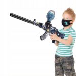 KARABIN PISTOLET MP AUTOMAT DEAGLE KULKI ŻELOWE AK47 KAŁASZNIKOW + akumulat