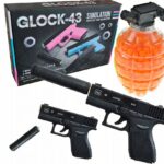 PISTOLET METALOWY GLOCK REPLIKA KULKI GRATIS