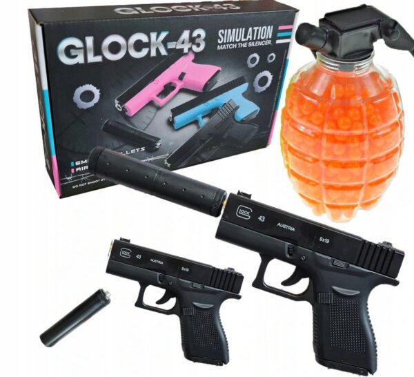 PISTOLET METALOWY GLOCK REPLIKA KULKI GRATIS