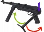 PISTOLET KARABIN NA KULKI PLASTIKOWE SZMAJSER SCHMEISSER + 800 KULEK - obrazek 2