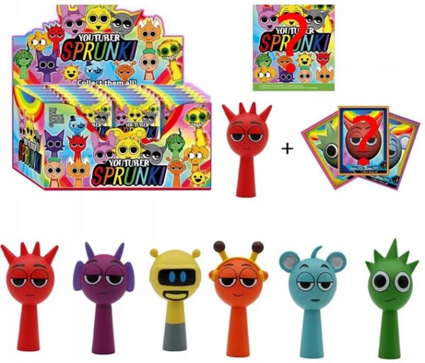 Toys Rhythm Zawieszka FIGURKA FIGURKI Sprunki SASZETKA + 3 KARTY X 3szt