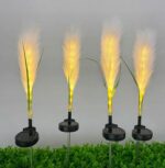 LAMPA SOLARNA OGRODOWA WBIJANA TRAWA PAMPAS ŚWIETLNA OGRÓD DEKORACJA 2 szt - obrazek 4