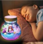 ZESTAW RĘKODZIEŁA Z TERRARIUM SYRENKĄ DLA DZIECI ŚWIECĄCE PIASEK KINETYCZNY - obrazek 3