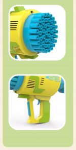 Maszyna do baniek Bazooka PISTOLET 49 otwory USB - obrazek 4