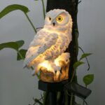 Lampa solarna sowa LED duża Wodoodporna ogrodowa - obrazek 5