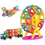 KLOCKI MAGNETYCZNE PANELE KONSTRUKCYJNE 118 EL + DIABELSKI MŁYN + KÓŁKA - obrazek 9