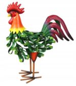 Figurka ogrodowa KOGUT Metalowy LED SOLAR 40 cm PTAK RZEŻBA do Ogrodu Taras - obrazek 8