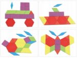 UKŁADANKA MONTESSORI KLOCKI PUZZLE DREWNIANE 155EL - obrazek 8