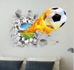 NAKLEJKA PLAKAT ŚCIENNA 3D 3 D PIŁKA NOŻNA - obrazek 6
