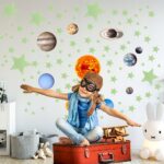 Naklejki na ścianę Świecące PLANETY GWIAZDY kosmos - obrazek 5