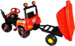 OGROMNY TRAKTOR TRAKTOREK NA PEDAŁY Z PRZYCZEPKĄ. - obrazek 6