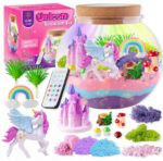ZESTAW KREATYWNY jednorożec MAGICZNE TERRARIUM DIY LAMPKA KRYSZTAŁ pilot