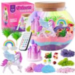 ZESTAW KREATYWNY jednorożec MAGICZNE TERRARIUM DIY LAMPKA KRYSZTAŁ pilot