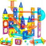 KLOCKI MAGNETYCZNE KONSTRUKCYJNE ŚWIECĄCY TOR 110el 3D MAGNETIC EDUKACYJNE - obrazek 6