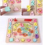 Trening MÓZGU Montessori Puzzle RYBKI KULKI - obrazek 2