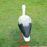 BOCIAN STOJĄCY DUŻY JAK ŻYWY FIGURKA OGRODOWA DEKORACJA DO OGRODU 78CM - obrazek 6