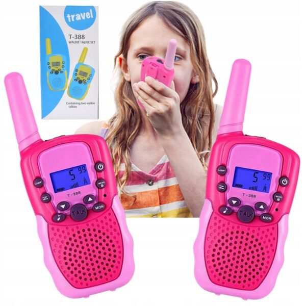 LEOPARD KRÓTKOFALÓWKI MAXLIFE WALKIE TALKIE 2 SZTUKI T-388 LATARKA