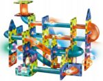 KLOCKI MAGNETYCZNE KONSTRUKCYJNE ŚWIECĄCY TOR 110el 3D MAGNETIC + KUFEREK - obrazek 6