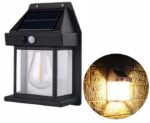 LAMPA SOLARNA LED LATARNIA KINKIET ŚCIENNY Z CZUJNIKIEM RUCHU I ZMIERZCHU - obrazek 6