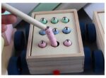 Sorter drewniany POCIĄG RYBKI WĘDKA GRY MONTESSORI - obrazek 9