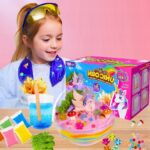 ZESTAW KREATYWNY jednorożec MAGICZNE TERRARIUM DIY LAMPKA LED KRYSZTAŁ - obrazek 6