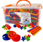 Klocki konstrukcyjne rurki słomki konstrukcyjne patyczki 800 el Straws