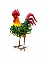 Figurka ogrodowa KOGUT Metalowy LED SOLAR 40 cm PTAK RZEŻBA do Ogrodu Taras - obrazek 3