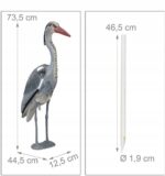 FIGURA OGRODOWA FIGURKA OZDOBA OGRODU DEKORACJA CZAPLA DUŻA 70cm XXL - obrazek 7